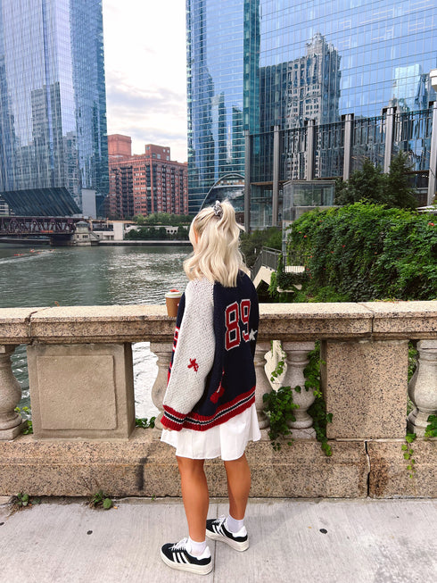 End Game Knit Jacket// Navy